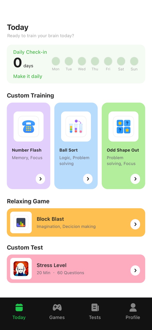 Focus training activity