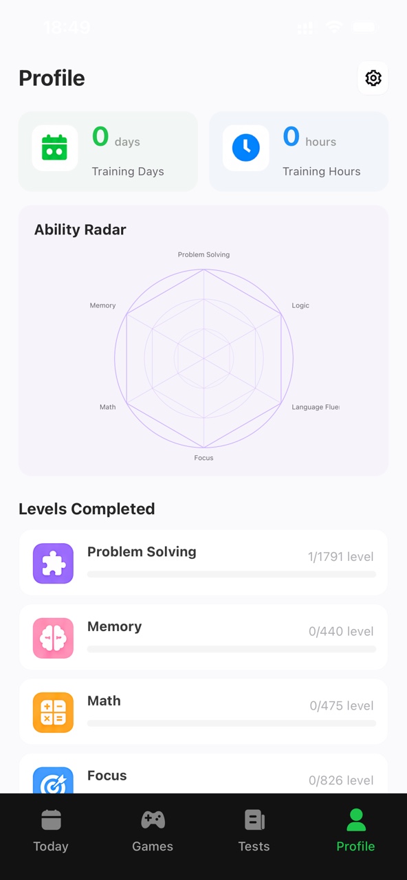 Brain Training game library